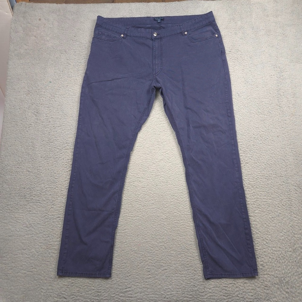Peter Millar Wayfare Pants Men 40x32 Stretch Golf Travel Tailored Fit Navy